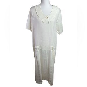 Vintage 1980’s‎ Angelheart Designs Linen Day Tea Dress Size Small